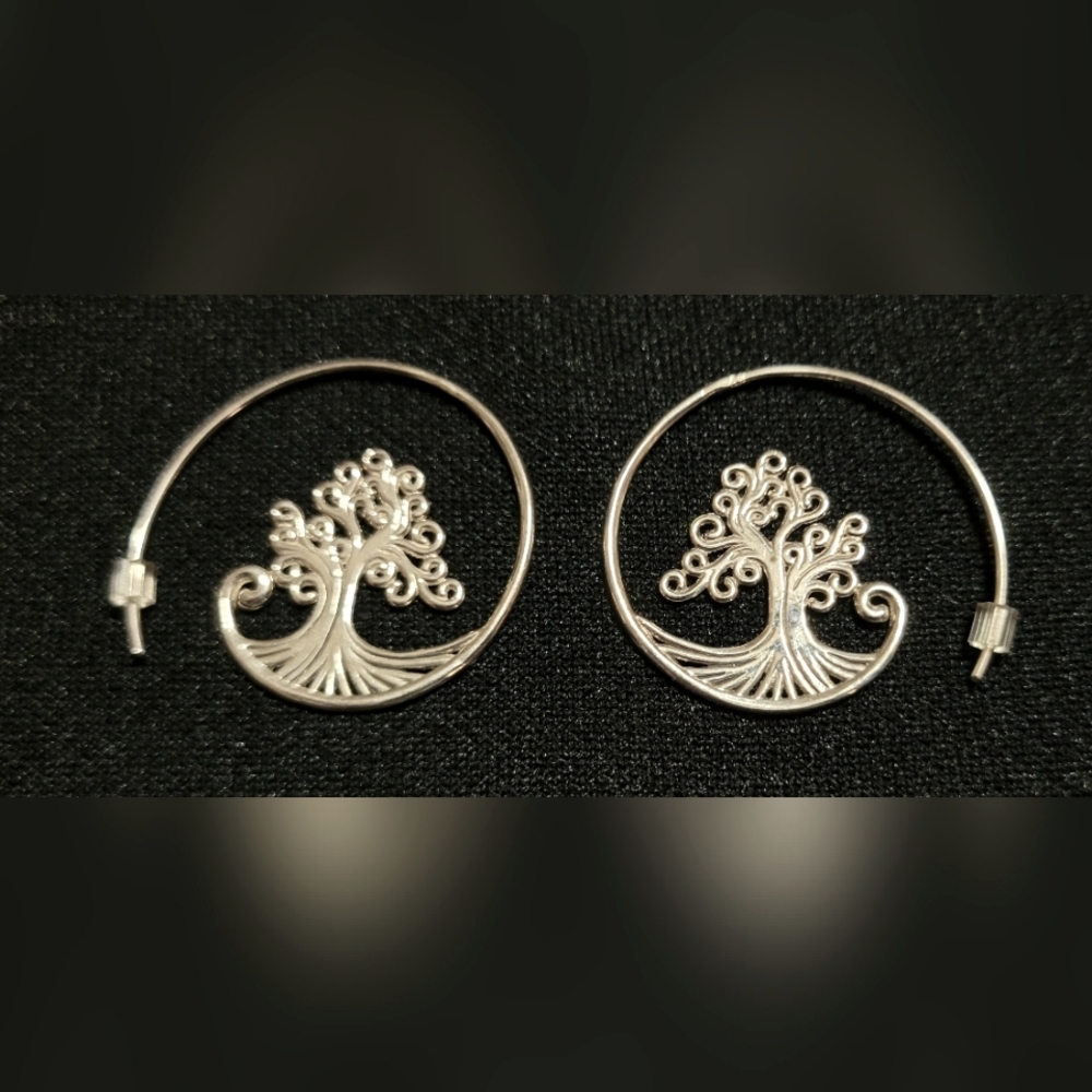 NWOT Martha Jackson Sterling Silver Tree Earrings